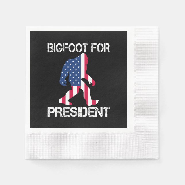 Bigfoot till president pappersservett (Framsidan)