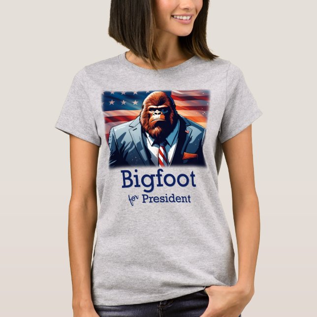 Bigfoot till talmannen t shirt (Framsida)