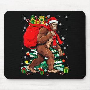 Bigfoot Tomte Bärande Julpåse Xmas Hatt Sasq Musmatta
