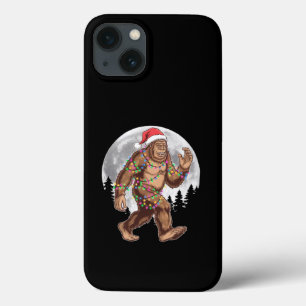 Bigfoot Tomte Julgran Ljusslingar Xmas Sasquatch