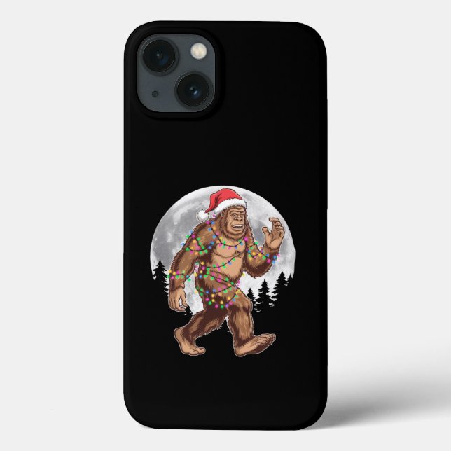 Bigfoot Tomte Julgran Ljusslingar Xmas Sasquatch (Baksida)