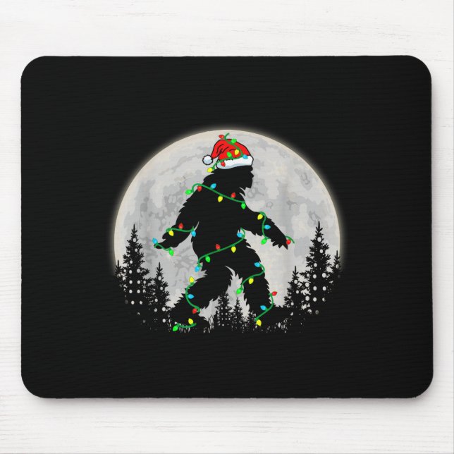 Bigfoot Tomte Julgransbelysning Rolig Jul Sas Musmatta (Framsidan)