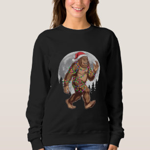 Bigfoot Tomte Julgransljus Xmas Sasquatch T Shirt