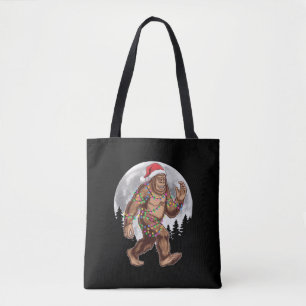 Bigfoot Tomte Julgransljus Xmas Sasquatch Tygkasse