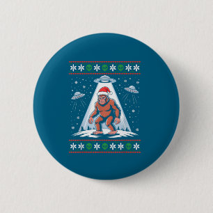 Bigfoot Tomte Ufo Alien Rolig Fult Jul Sweat Knapp