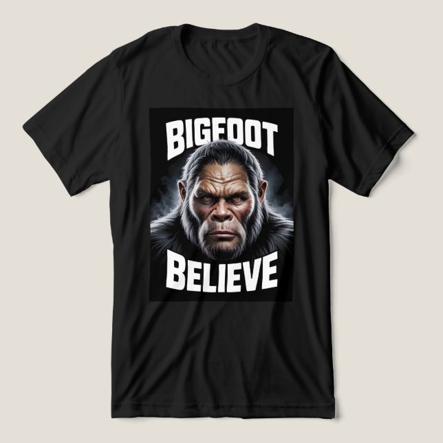 Bigfoot Tro Cryptid Fläkt T-Shirt (Design Framsida)