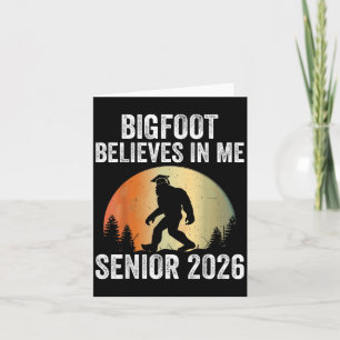 Bigfoot Tro i Me Senior 2026 Sasquatch Gradu Kort
