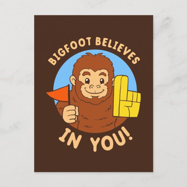 Bigfoot Tro in You Vykort (Framsida)