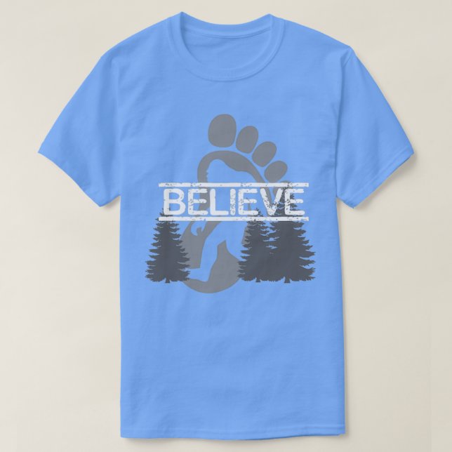 Bigfoot Tro (svart) T Shirt (Design framsida)