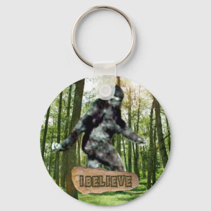 Bigfoot tror jag Keychain Nyckelring