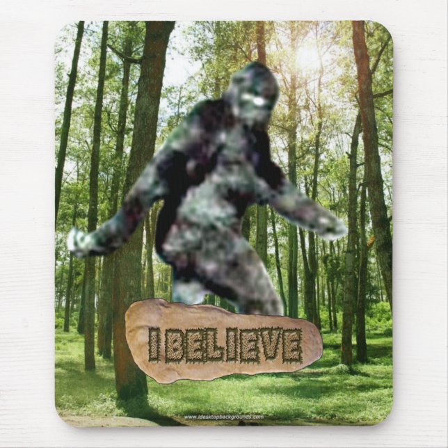 Bigfoot tror jag Mousepad Musmatta (Framsidan)