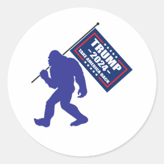 Bigfoot Trump 2024 Runt Klistermärke