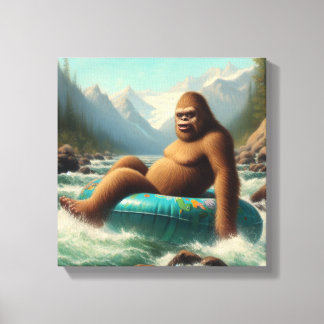 Bigfoot Tubing Canvastryck