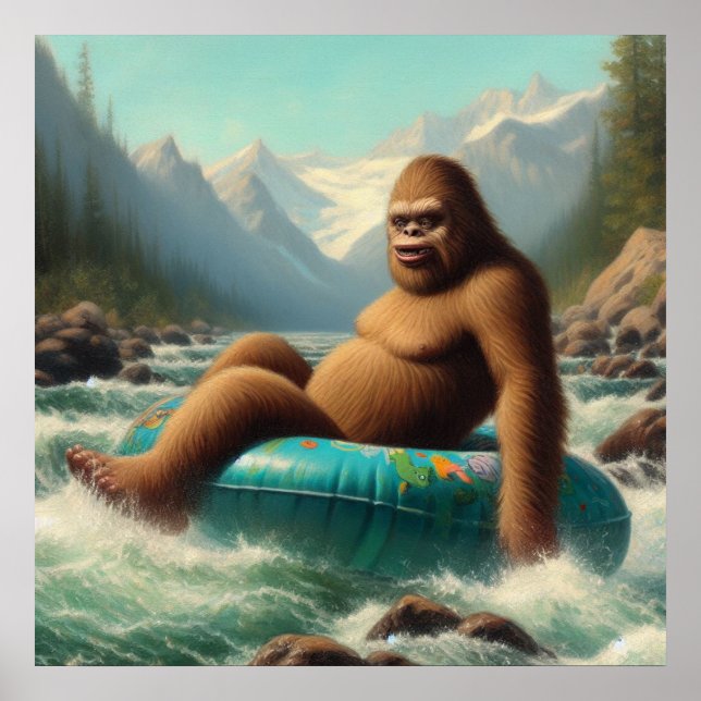 Bigfoot Tubing Poster (Framsidan)