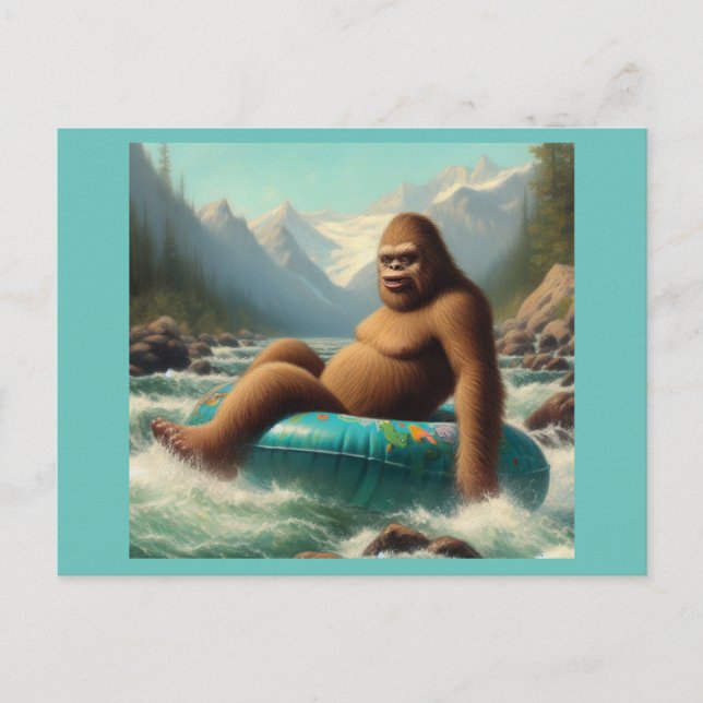 Bigfoot Tubing Vykort (Framsida)