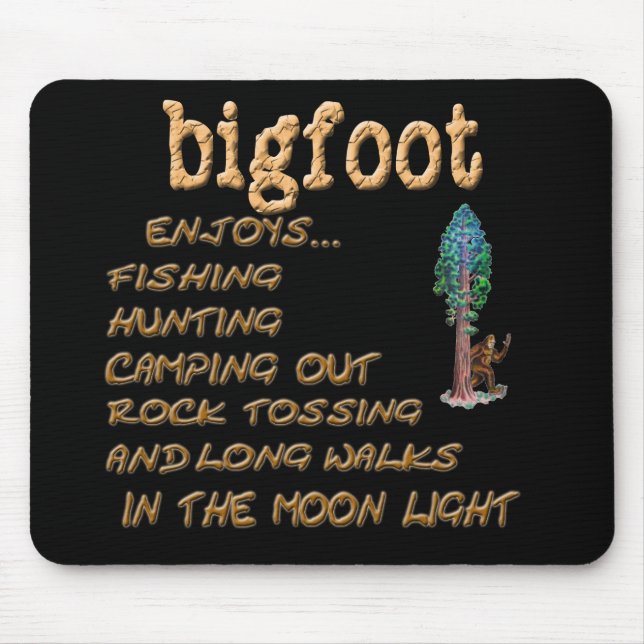 Bigfoot tycker om musmatta (Framsidan)