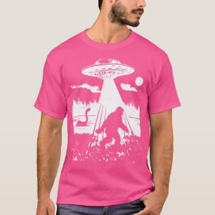 Bigfoot Ufo Abduction Funny Sasquatch Utomjordinga T Shirt