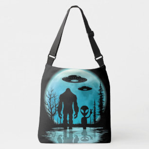 Bigfoot UFO Alien Axelväska