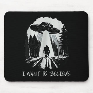 Bigfoot Ufo Jag vill tro Retro Forest Manar Musmatta