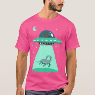 Bigfoot Ufo Sjö Loch Ness Monster Funny Alien Abd T Shirt