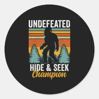 Bigfoot Undefeated Hide & Seek Champion Runt Klistermärke