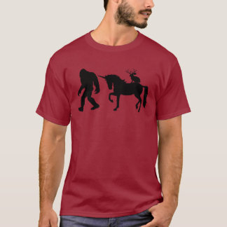 Bigfoot, Unicorn och Jackalope T Shirt