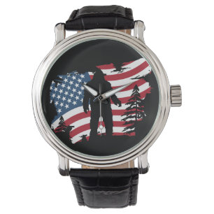 Bigfoot USA Quality Metall Manar bevakning Armbandsur