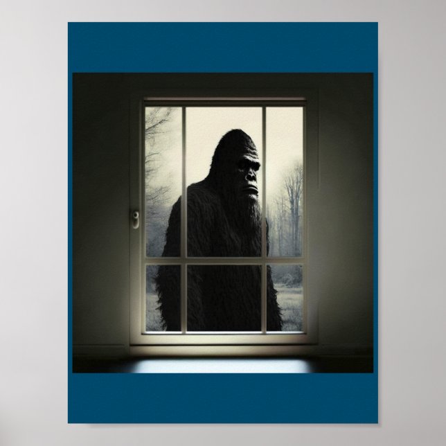 Bigfoot utanför mitt fönster! poster (Framsidan)