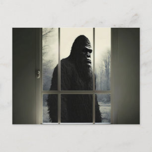Bigfoot utanför mitt fönster! vykort