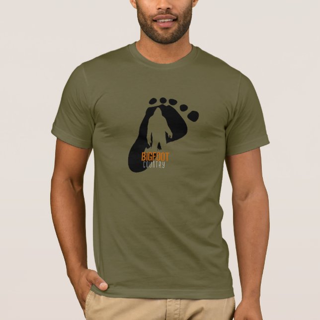 Bigfoot-utskrift med Bigfoot Tee (Framsida)