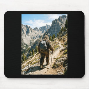 Bigfoot vandring rolig sasquatch backpacking musmatta