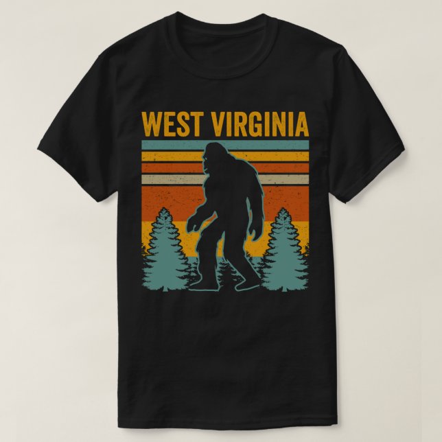 Bigfoot Väster Virginia T Shirt (Design framsida)