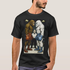 Bigfoot Vs Yeti, boxningsmatch, A.I tecknad art T Shirt