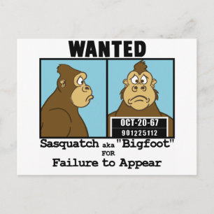 Bigfoot Vykort