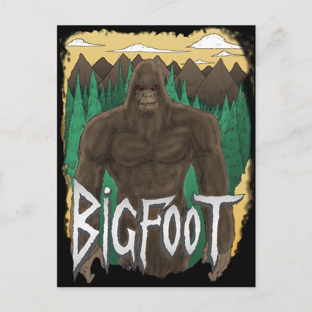 Bigfoot Vykort (Framsida)