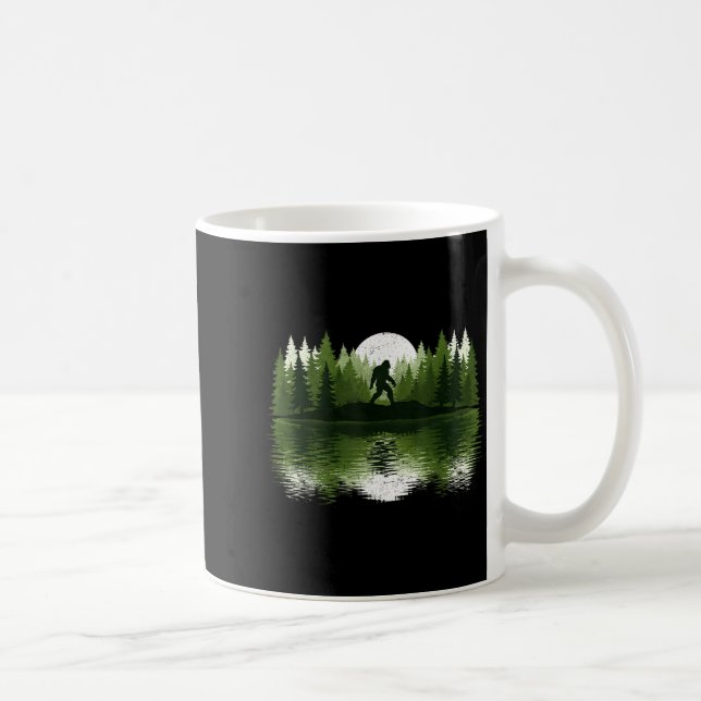 Bigfoot Walking Forest Sasquatch Woods Parks Men W Kaffemugg (Höger)
