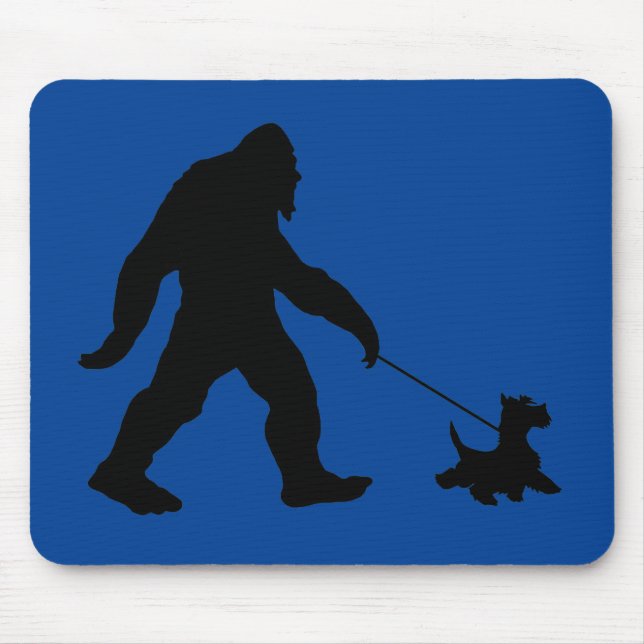 Bigfoot Walking Hans Scotty Mouse Pad Musmatta (Framsidan)