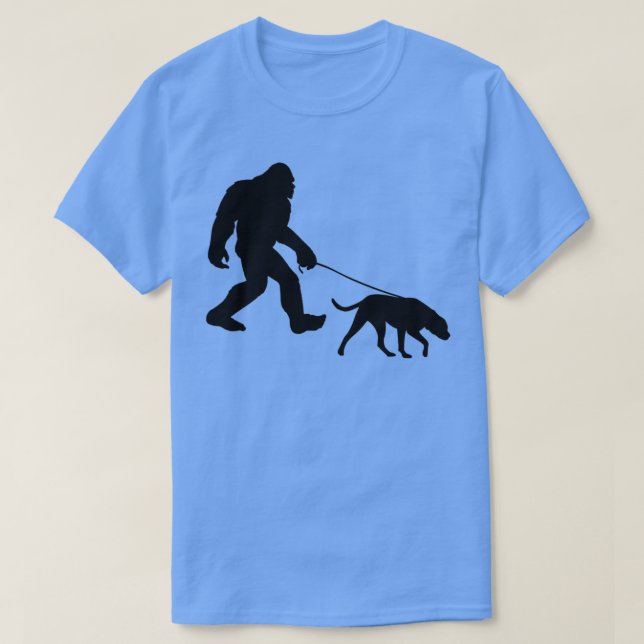 Bigfoot Walking Hund T Shirt (Design framsida)