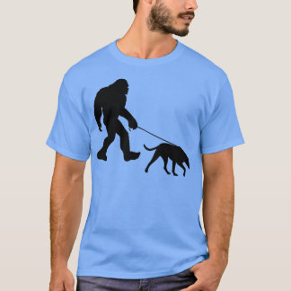 Bigfoot Walking Hund T Shirt