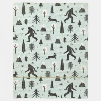 Bigfoot Walking i Skogen Fleecefilt