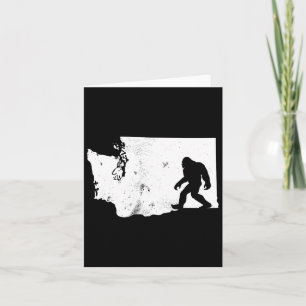 Bigfoot Washington State Karta Sasquatch Manar Wom Kort