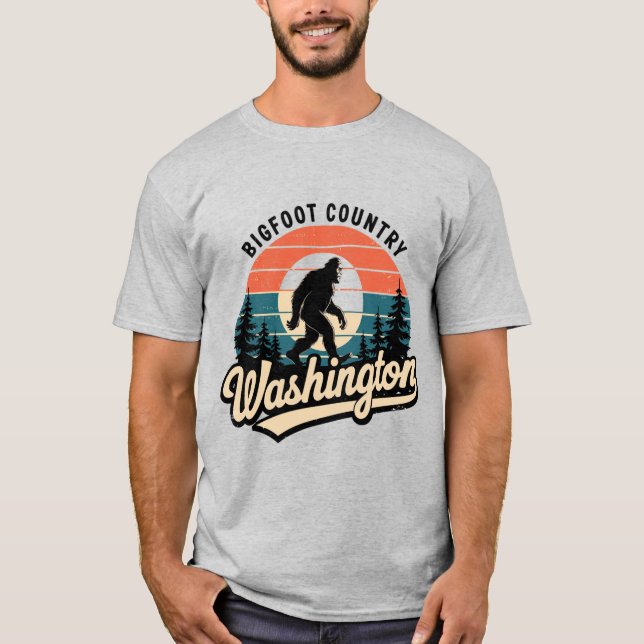 Bigfoot Washington T Shirt (Framsida)