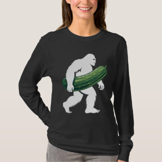 Bigfoot with Cucumber for Adventurous Campers and  T Shirt