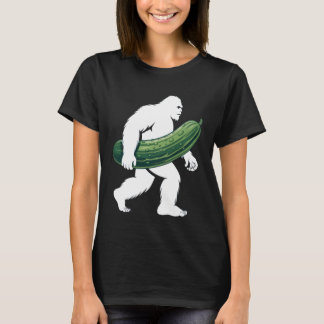 Bigfoot with Cucumber for Adventurous Campers and  T Shirt