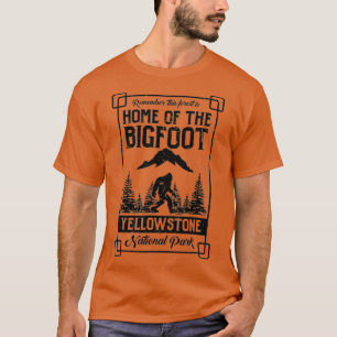 Bigfoot Yellowstone National Park Gift T Shirt