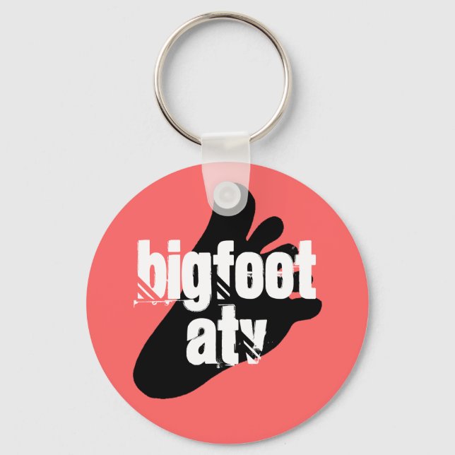 Bigfoot yeti sasquatch foot track-nyckelkedja ATV  Nyckelring (Framsida)