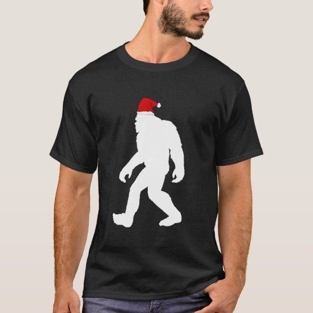 Bigfoot Yeti Sasquatch Ugly jul Sweater Tee (Framsida)