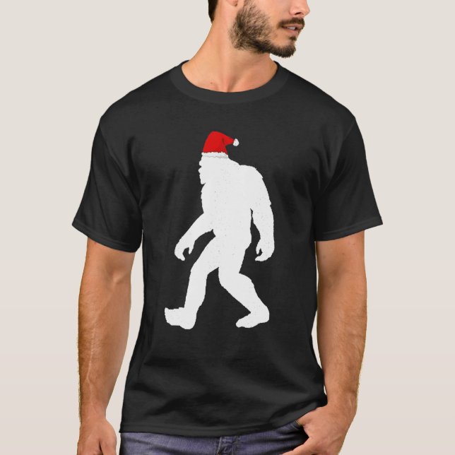 Bigfoot Yeti Sasquatch Ugly jul Sweater Tee (Framsida)