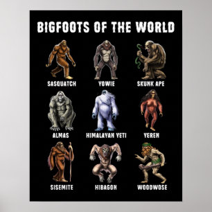 Bigfooter i världen poster