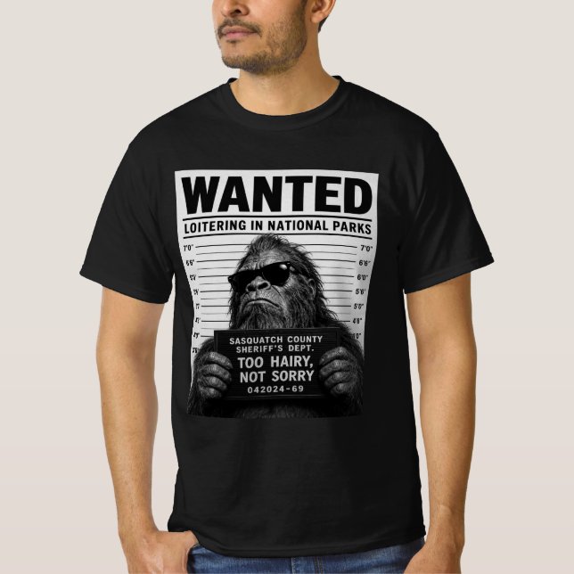 Bigfootmugshot T Shirt (Framsida)